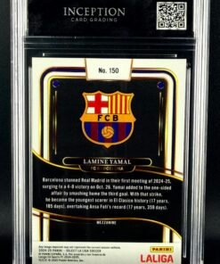 Otra vista de Cromo Lamine Yamal Panini Select MINT 9 · Inception Card Grading · ICG · Sports Cards · TCG