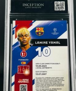Otra vista de Cromo Lamine Yamal /5 Topps · GEM MINT 10 · Inception Card Grading · ICG · Sports Cards · TCG