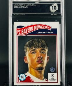 Fotografía de Cromo Lennart Karl Rookie Topps Living · GEM MINT 10 · Inception Card Grading · ICG · Sports Cards · TCG