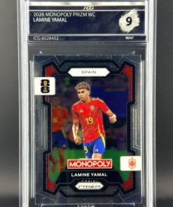 Otra vista de Cromo Lamine Yamal Panini Fifa World Cup Monopoly MINT 9 · Inception Card Grading · ICG · Sports Cards · TCG