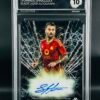 Fotografía de Cromo de fútbol Leonardo Spinazzola Autograph · Topps Chrome · GM MINT 10 · Inception Card Grading · ICG · Sports Cards · TCG