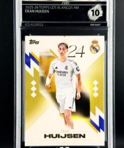 Fotografía de Cromo Huijsen Topps Los Blancos Real Madrid · GEM MINT 10 · Inception Card Grading · ICG · Sports Cards · TCG