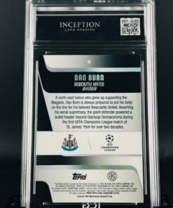 Otra vista de Cromo Dan Burn /10 topps Flagship · GEM MINT 10 · Inception Card Grading · ICG · Sports Cards · TCG