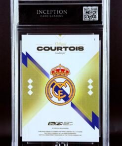 Otra vista de Cromo Thibaut Courtois Topps Los Blancos Real Madrid · GEM MINT 10 · Inception Card Grading · ICG · Sports Cards · TCG