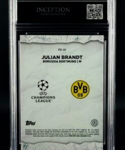 Otra vista de Cromo Julian Brandt 04/10 Topps Chrome GEM MINT 10 · Inception Card Grading · ICG · Sports Cards · TCG