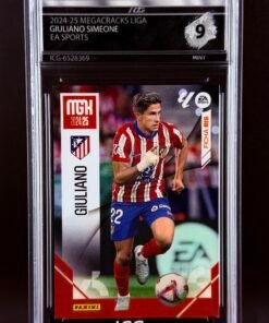 Otra vista de Cromo Giuliano Simeone Panini Megacracks MINT 9· Inception Card Grading · ICG · Sports Cards · TCG