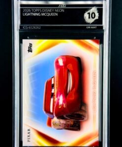 Cromo Rayo McQueen · Disney Topps Neon · GEM MINT 10 · Inception Card Grading · ICG · Sports Cards · TCG