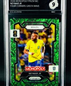 Otra vista de Cromo Neymar JR Panini Monopoly Green Wave MINT 9 · Inception Card Grading · ICG · Sports Cards · TCG