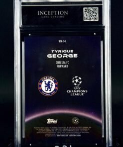 Otra vista de Cromo Tyrique George Wonderkids Topps Chrome GEM MINT 10 · Inception Card Grading · ICG · Sports Cards · TCG