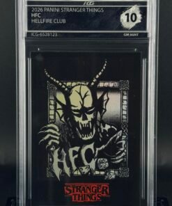 Cromo HFC Hellfire Club · Stranger Things · Panini · GEM MINT 10 · Inception Card Grading · ICG · Sports Cards · TCG