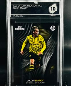 Fotografía de Cromo de fútbol Julian Brandt Topps Knockout · GEM MINT 10 · Inception Card Grading · ICG · Sports Cards · TCG