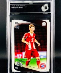 Fotografía de Cromo Lennart Karl Rookie Topps GEM MINT 10 · Inception Card Grading · ICG · Sports Cards · TCG