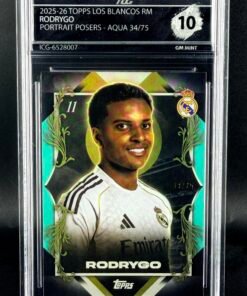 Otra vista de Cromo Rodrygo Topps Portrait Posers /75 GEM MINT 10 · Inception Card Grading · ICG · Sports Cards · TCG