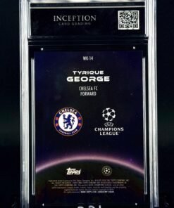 Otra vista de Cromo Tyrique George Wonderkids Topps Chrome GEM MINT 10 · Inception Card Grading · ICG · Sports Cards · TCG