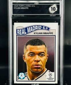 Fotografía de Cromo de fútbol Kylian Mbappe Topps Living Set · GM MINT 10· Inception Card Grading · ICG · Sports Cards · TCG