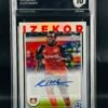 Fotografía de Cromo de fútbol Ken Izekor Rookie Autograph · Topps Chrome · GM MINT 10 · Inception Card Grading · ICG · Sports Cards · TCG