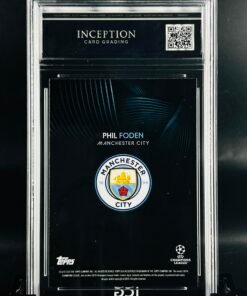 Otra vista de Cromo de fútbol Phil Foden Topps Knockout · GEM MINT 10 · Inception Card Grading · ICG · Sports Cards · TCG