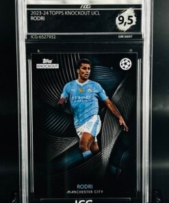 Otra vista de Cromo de fútbol Rodri Topps Knockout · GEM MINT 9,5 · Inception Card Grading · ICG · Sports Cards · TCG