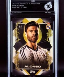 Fotografía de Cromo Xabi Alonso Portrait Posers Topps Los Blancos Real Madrid · GEM MINT 10 · Inception Card Grading · ICG · Sports Cards · TCG