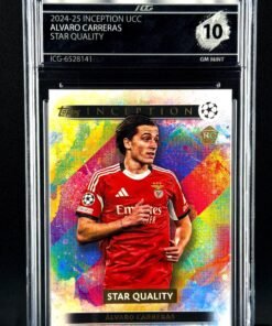 Otra vista de Cromo Álvaro Carreras Rookie Topps Inception GEM MINT 10 · Inception Card Grading · ICG · Sports Cards · TCG