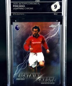 Otra vista de Cromo Ryan Giggs Topps Chrome Lightning Chrome MINT 9 · Inception Card Grading · ICG · Sports Cards · TCG