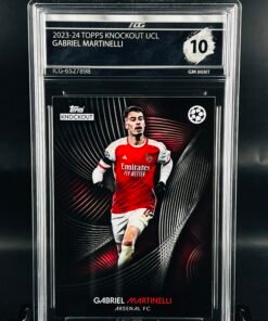 Otra vista de Cromo de fútbol Gabriel Martinelli Topps Knockout · GM MINT 10· Inception Card Grading · ICG · Sports Cards · TCG