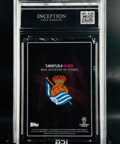 Otra vista de Cromo de fútbol Takefusa Kubo Topps Knockout Football DNA · GEM MINT 10 · Inception Card Grading · ICG · Sports Cards · TCG