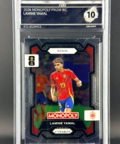 Fotografía de Cromo Lamine Yamal Panini Fifa World Cup Monopoly GEM MINT 10 · Inception Card Grading · ICG · Sports Cards · TCG