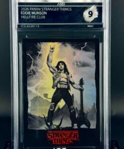 Cromo Eddie Munson · Stranger Things · Panini · MINT 9 · Inception Card Grading · ICG · Sports Cards · TCG