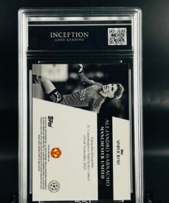 Otra vista de Cromo de fútbol Alejandro Garnacho Topps Simplicidad · GM MINT 10 · Inception Card Grading · ICG · Sports Cards · TCG