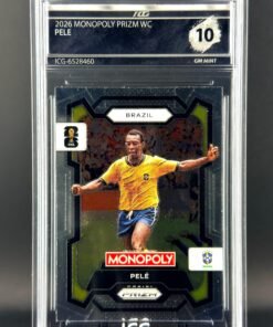 Otra vista de Cromo Pele Panini Fifa World Cup Monopoly GEM MINT 10 · Inception Card Grading · ICG · Sports Cards · TCG