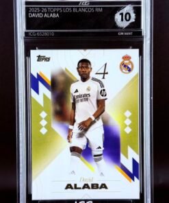 Otra vista de Cromo David Alaba Topps Los Blancos Real Madrid · GEM MINT 10 · Inception Card Grading · ICG · Sports Cards · TCG