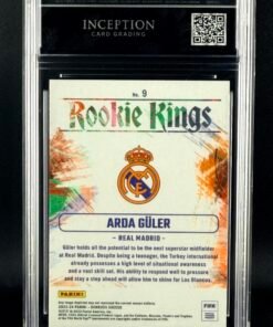 Otra vista de Cromo Arda Guler Rookie Kings Panini GEM MINT 10 · Inception Card Grading · ICG · Sports Cards · TCG