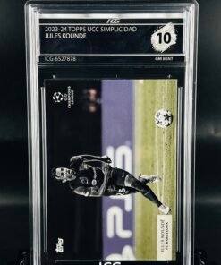 Otra vista de Cromo de fútbol Jules Kounde Topps Simplicidad · GM MINT 10· Inception Card Grading · ICG · Sports Cards · TCG