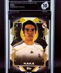 Otra vista de Cromo Kaká Portrait Posers Topps Los Blancos Real Madrid · GEM MINT 10 · Inception Card Grading · ICG · Sports Cards · TCG