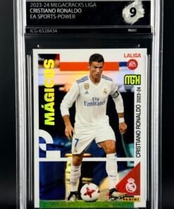 Otra vista de Cromo Cristiano Ronaldo Panini Megacracks MINT 9 · Inception Card Grading · ICG · Sports Cards · TCG