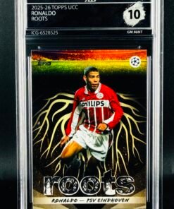 Fotografía de Cromo Ronaldo TOPPS UCC ROOTS GEM MINT 10 · Inception Card Grading · ICG · Sports Cards · TCG