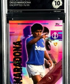 Fotografía de Cromo Diego Maradona 76/99 Topps TTF GEM MINT 10 · Inception Card Grading · ICG · Sports Cards · TCG