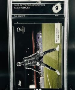 Otra vista de Cromo de fútbol Asisat Oshola Topps Simplicidad · MINT 9 · Inception Card Grading · ICG · Sports Cards · TCG