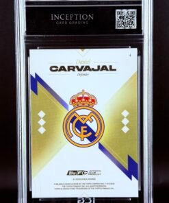 Otra vista de Cromo Dani Carvajal Topps Los Blancos Real Madrid · GEM MINT 10 · Inception Card Grading · ICG · Sports Cards · TCG