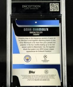 Otra vista de Cromo Omar Marmoush Topps Chrome Prism Refractor MINT 9 · Inception Card Grading · ICG · Sports Cards · TCG