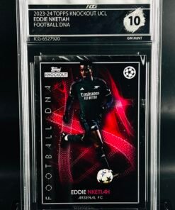Otra vista de Cromo de fútbol Eddie Nketiah Topps Knockout Football DNA · GEM MINT 10 · Inception Card Grading · ICG · Sports Cards · TCG