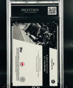 Otra vista de Cromo de Karim Konate Topps Simplicidad · GM MINT 10· Inception Card Grading · ICG · Sports Cards · TCG