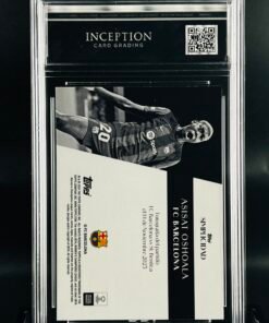 Otra vista de Cromo de fútbol Asisat Oshola Topps Simplicidad · MINT 9 · Inception Card Grading · ICG · Sports Cards · TCG