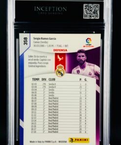 Otra vista de Cromo Sergio Ramos Panini Megacracks MINT 9 · Inception Card Grading · ICG · Sports Cards · TCG