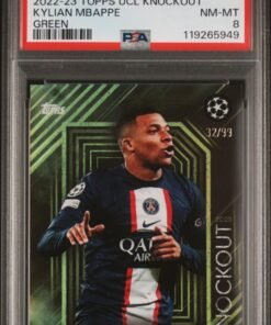 Fotografía de Cromo KYLIAN MBAPPE 2022-23 TOPPS KNOCKOUT UEFA CHAMPIONS LEAGUE GREEN sport cards