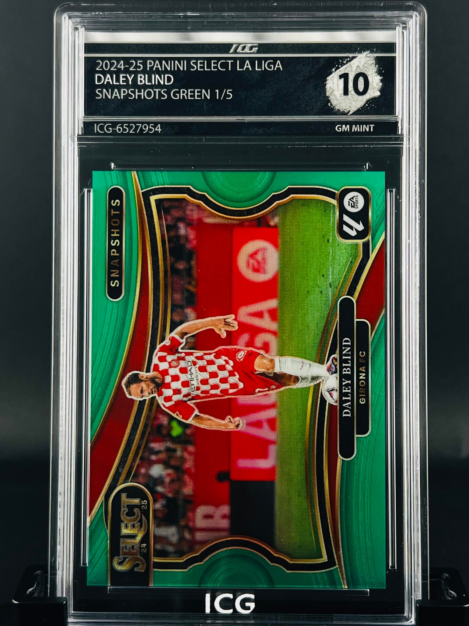 Fotografía de Cromo Daley Blind /5 Panini Select Snapshoots · GEM MINT 10 · Inception Card Grading · ICG · Sports Cards · TCG
