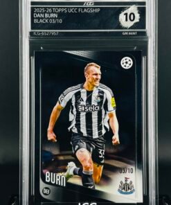 Otra vista de Cromo Dan Burn /10 topps Flagship · GEM MINT 10 · Inception Card Grading · ICG · Sports Cards · TCG