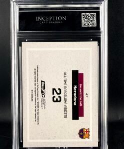 Otra vista de Cromo Diego Maradona Topps GEM MINT 10 · Inception Card Grading · ICG · Sports Cards · TCG
