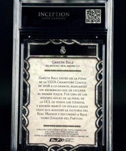 Otra vista de Cromo Gareth Bale Topps Real Madrid Team Set Monolith Near MINT 8 · Inception Card Grading · ICG · Sports Cards · TCG